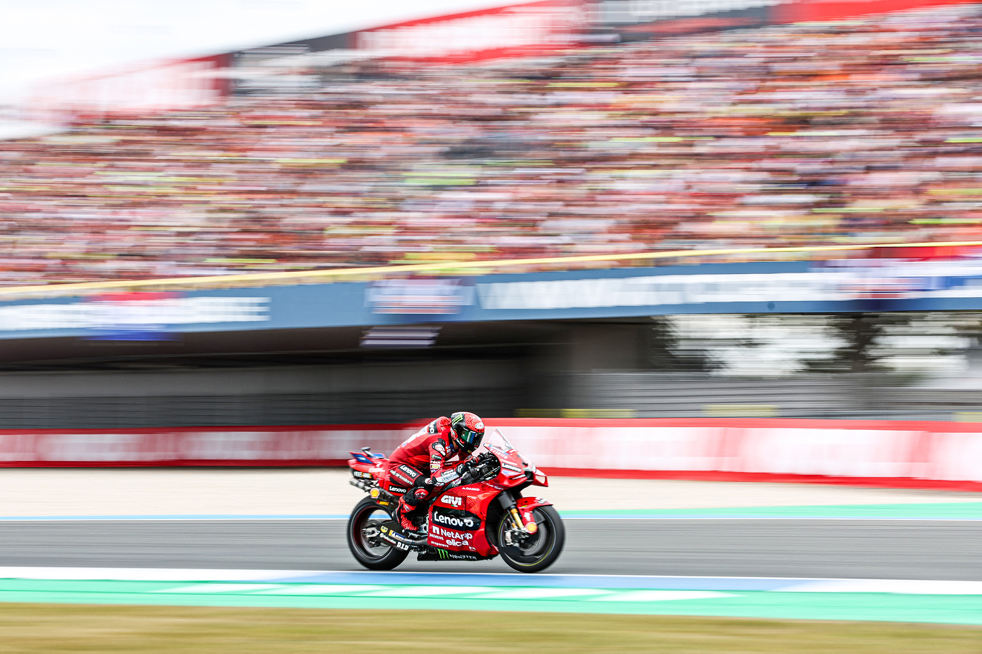 Der Italiener Francesco Bagnaia beim Moto GP in den Niederlanden