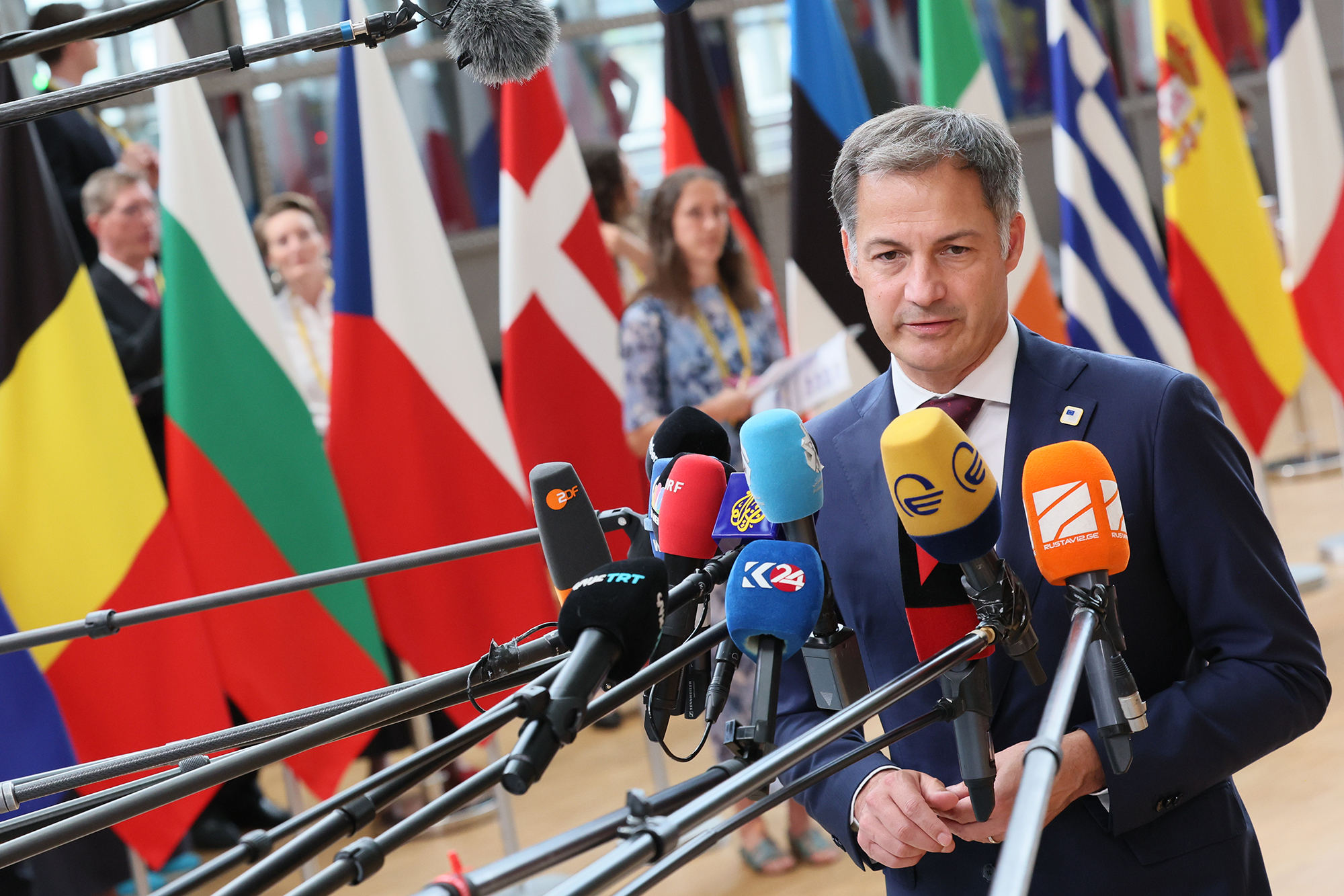 Premierminister Alexander De Croo beim EU-Gipfel