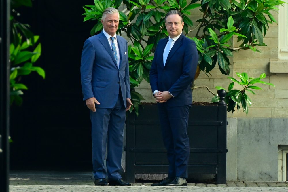 König Philippe und Bart De Wever am Mittwoch in Brüssel