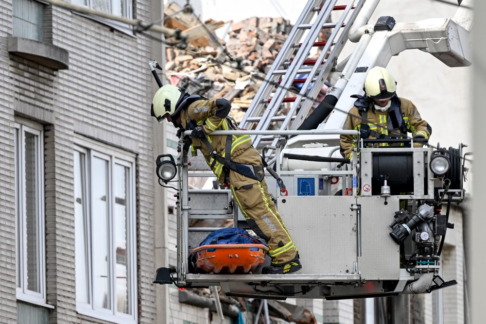 Bergungsarbeiten nach Explosion in Antwerpen