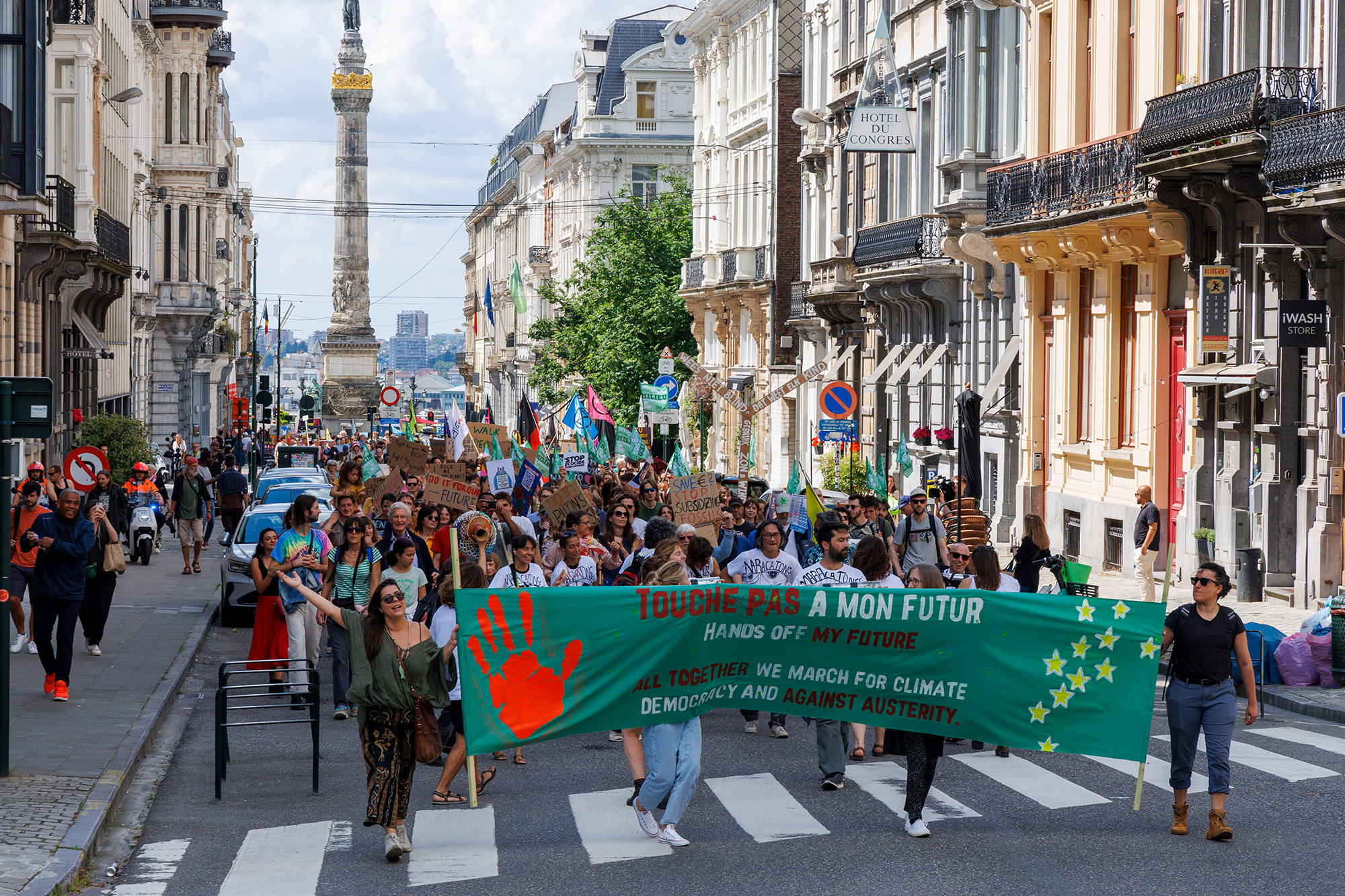 Marsch für mehr Klimaschutz in Brüssel