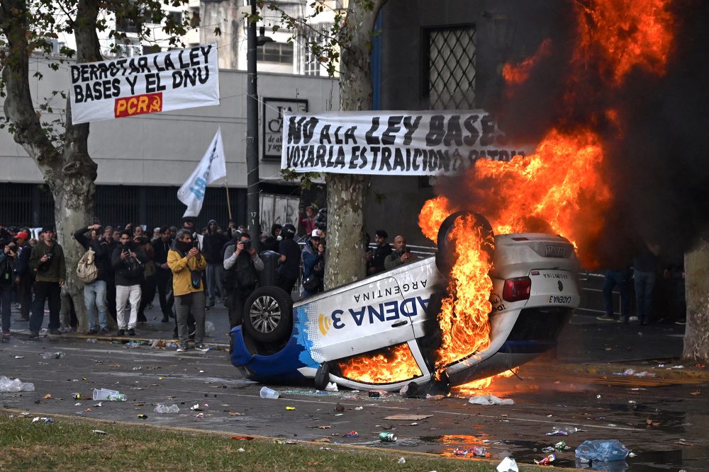 Ausschreitungen in der argentinischen Hauptstadt Buenos Aires