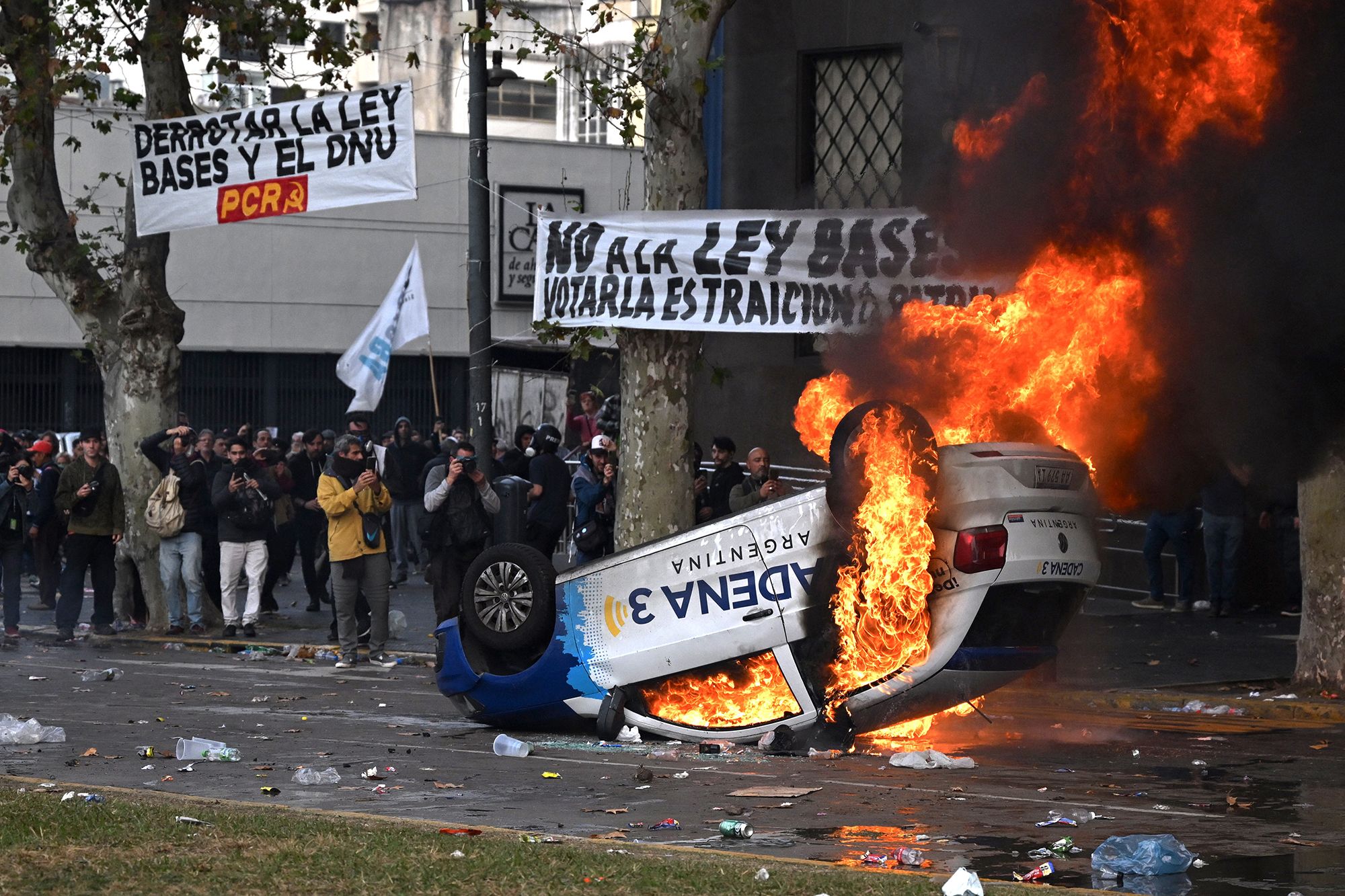 Ausschreitungen in der argentinischen Hauptstadt Buenos Aires