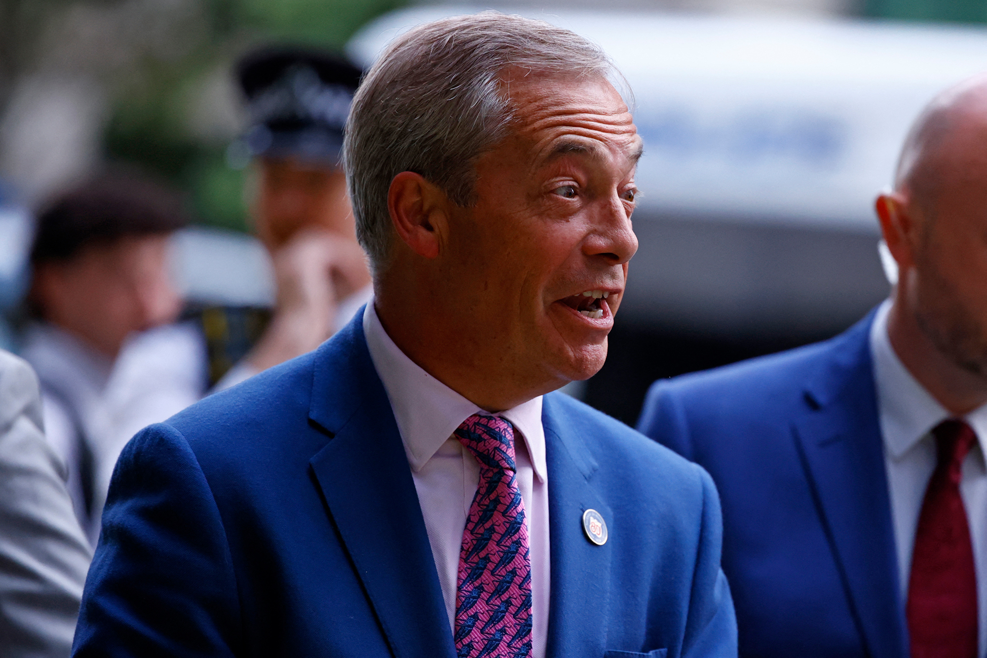 Nigel Farage, der Vorsitzende von Reform UK