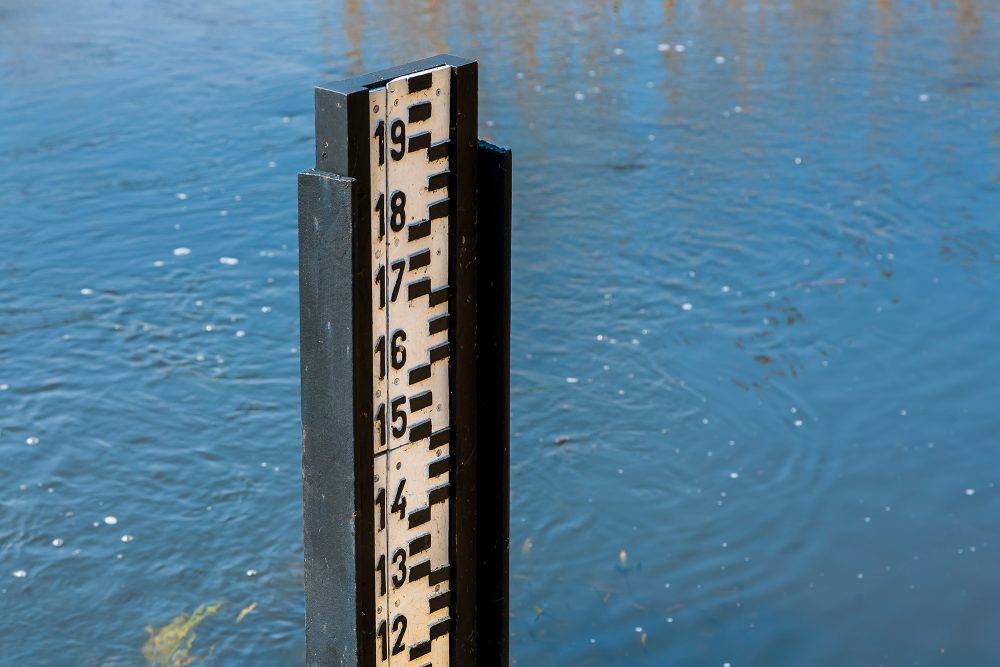 Wasserstandsmessung bei Hochwasser