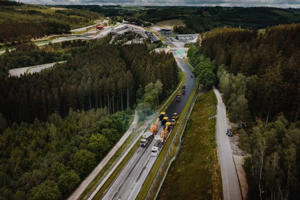 Frischer Asphalt: Der Belag der Rennstrecke ist erneuert worden