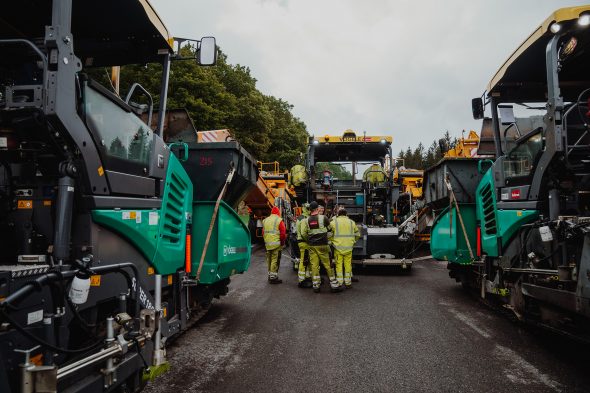 Frischer Asphalt: Der Belag der Rennstrecke ist erneuert worden