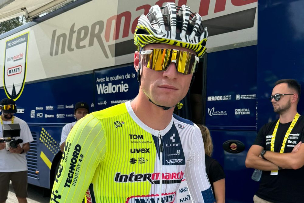 Laurenz Rex kurz vor dem Start der Tour de France