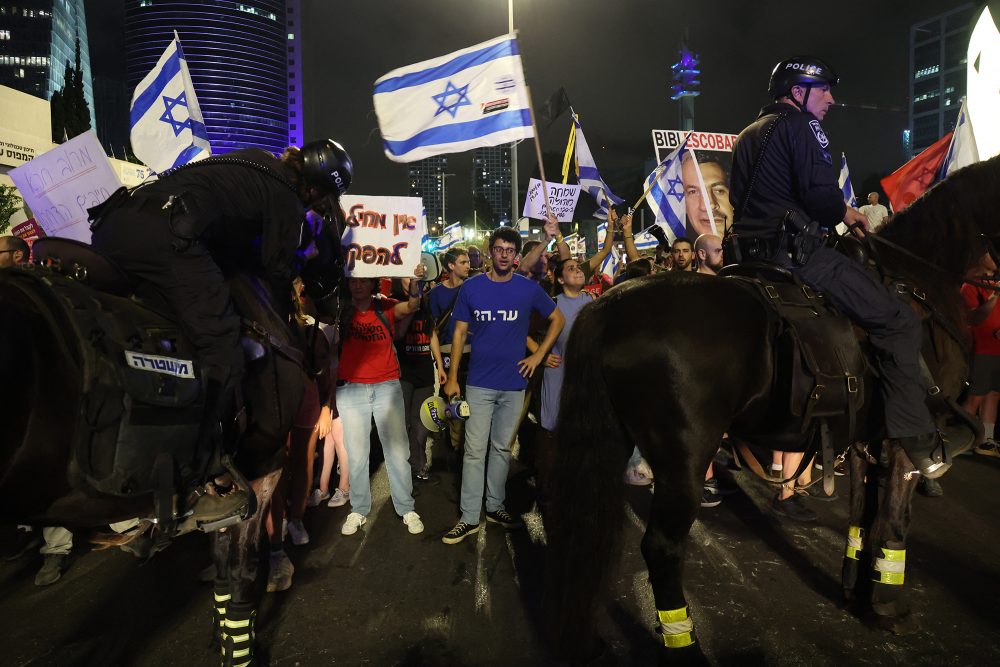 Regierungskritische Demonstration in Tel Aviv