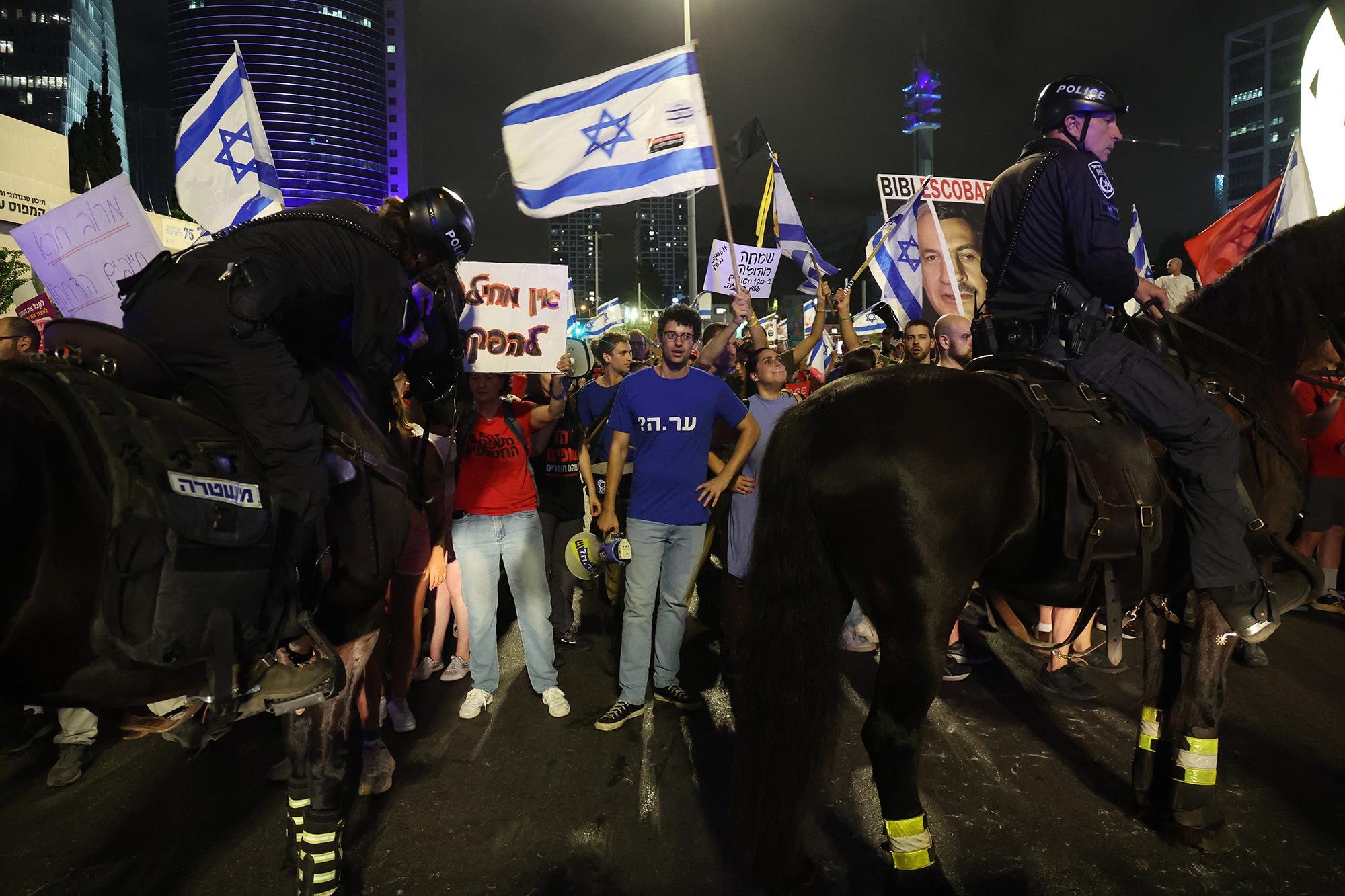 Regierungskritische Demonstration in Tel Aviv