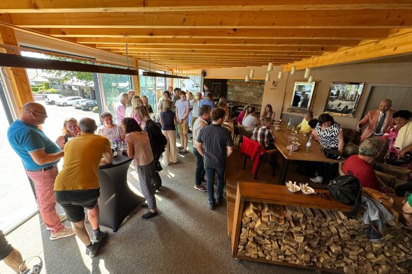 Vivant-Parteizentrale im Pub in Bütgenbach