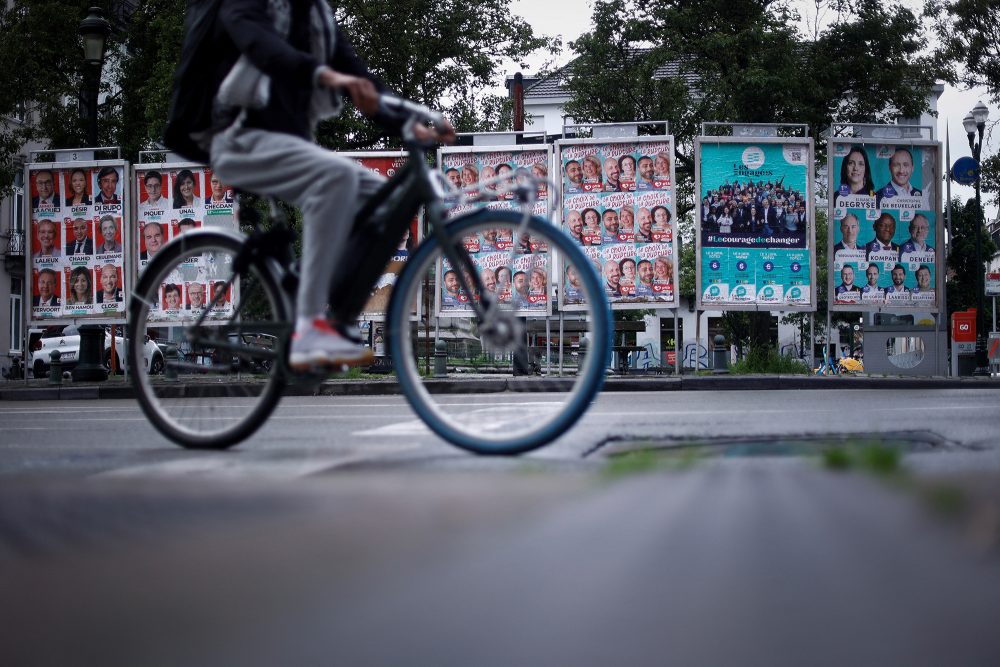 Wahlplakate in Brüssel