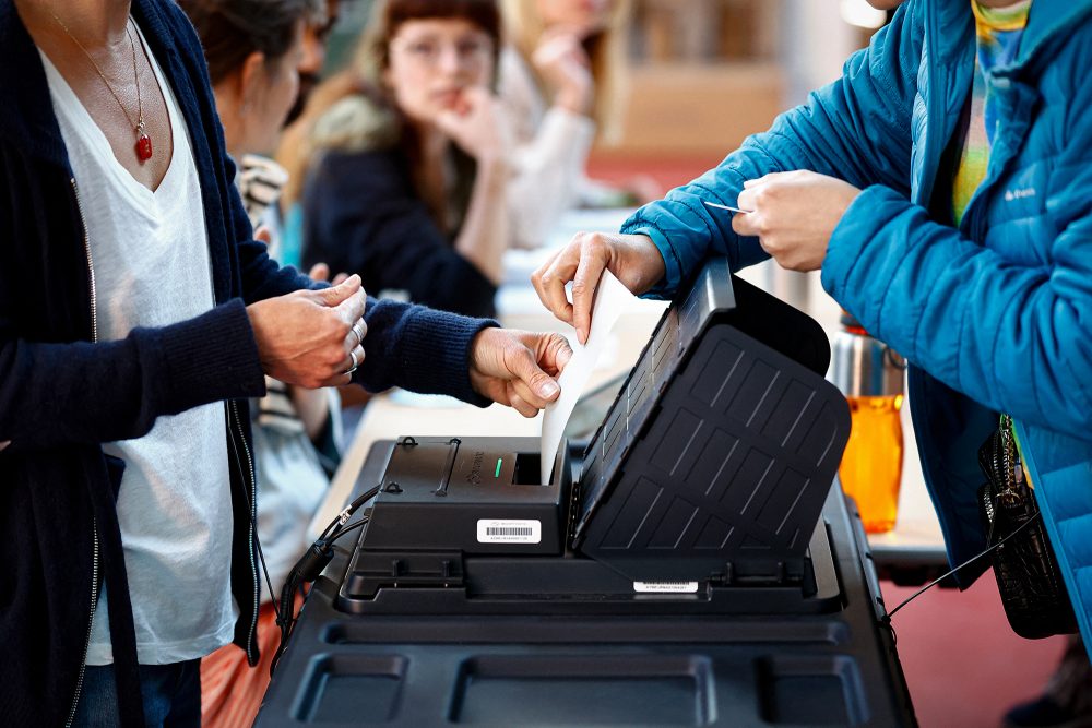 Wahlbüro in Brüssel am 9. Juni