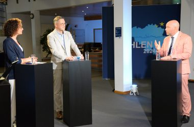 Vivant-Spitzenkandidat Michael Balter im BRF-Wahlstudio