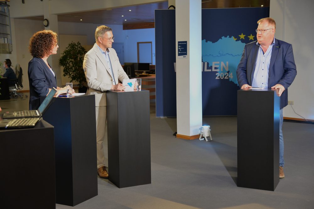 Freddy Mockel, Ecolo-Spitzenkandidat für die Regionalwahl im BRF-Wahlstudio