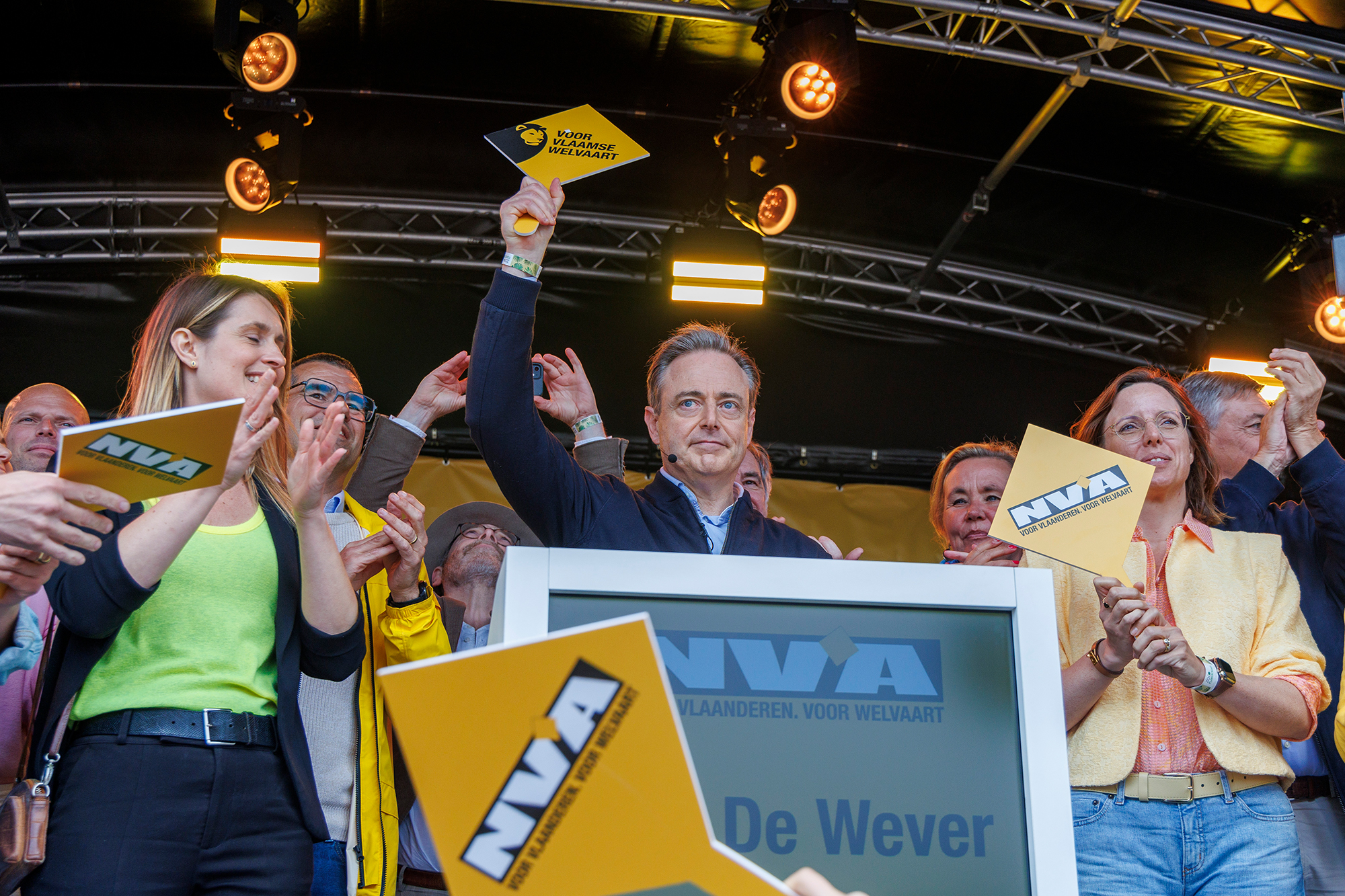 Bart De Wever beim "Familientag" der N-VA am Sonntag in Planckendael