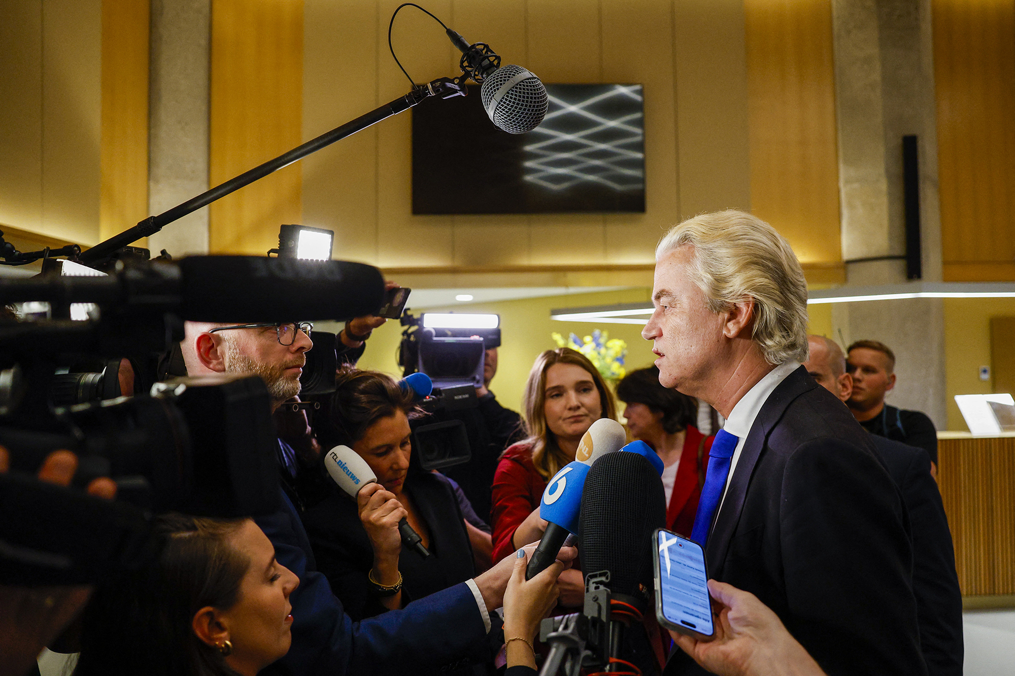 Geert Wilders am Donnerstag in Den Haag