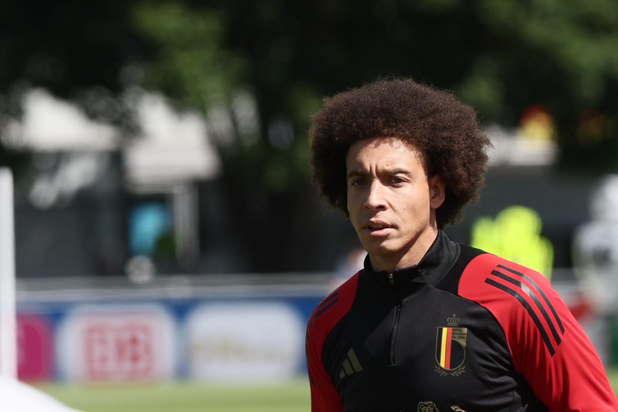 Axel Witsel bei einer Trainingseinheit der Roten Teufel in Ludwigshafen