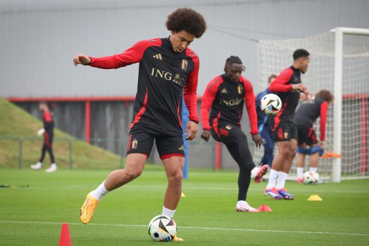 Axel Witsel beim Training mit den Roten Teufeln