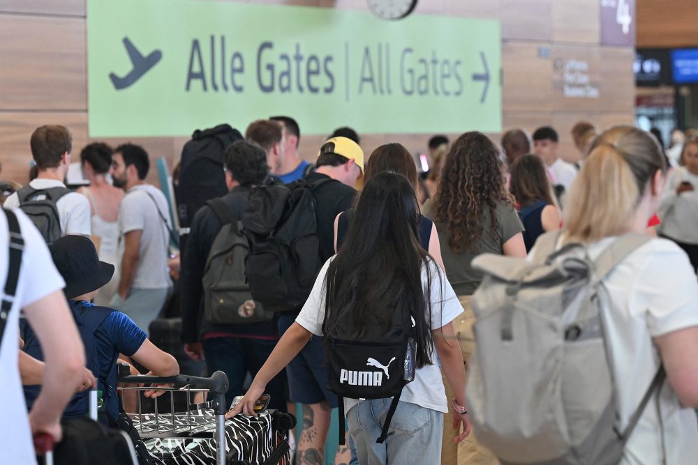 Flughafen Berlin während der IT-Panne