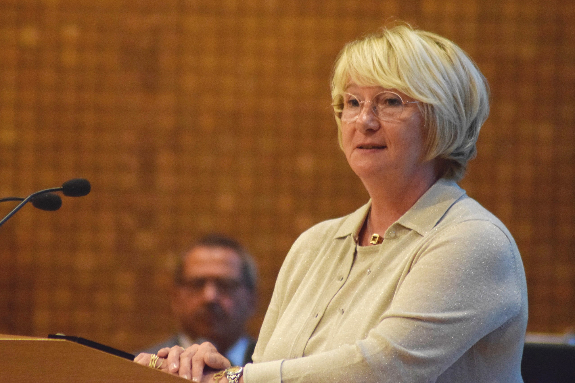 Patricia Creutz-Vilvoye ist zur neuen Parlamentspräsidentin gewählt worden