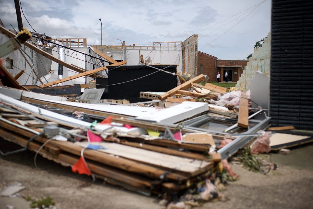 Eingestürztes Gebäude in Freeport im US-Bundesstaat Texas