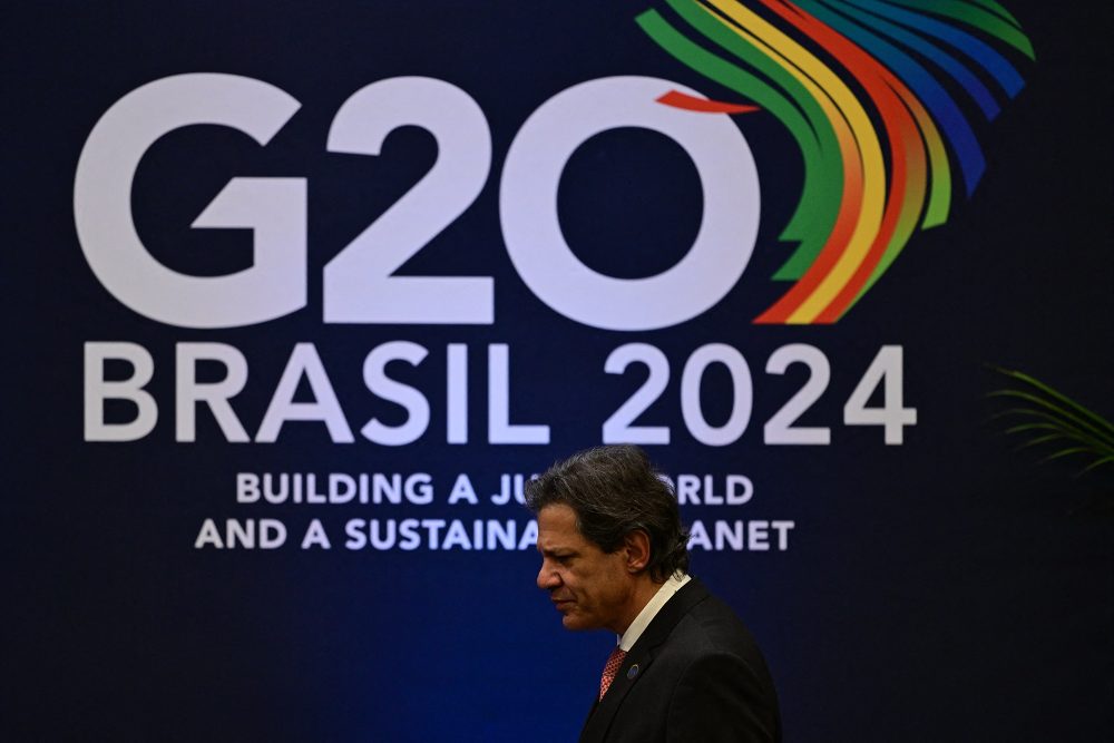 G20-Treffen in Rio de Janeiro -Brasiliens Wirtshaftsminister Fernando Haddad