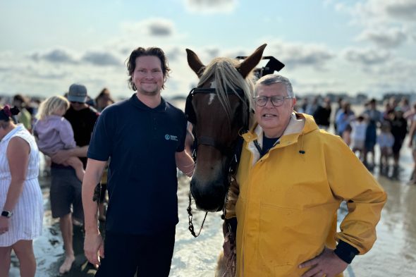 Garnelenfischer in Oostduinkerke