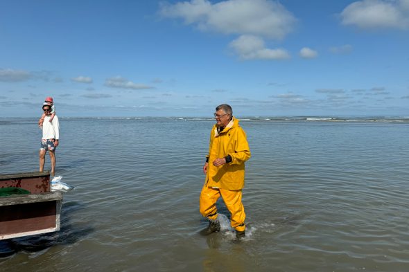 Garnelenfischer in Oostduinkerke