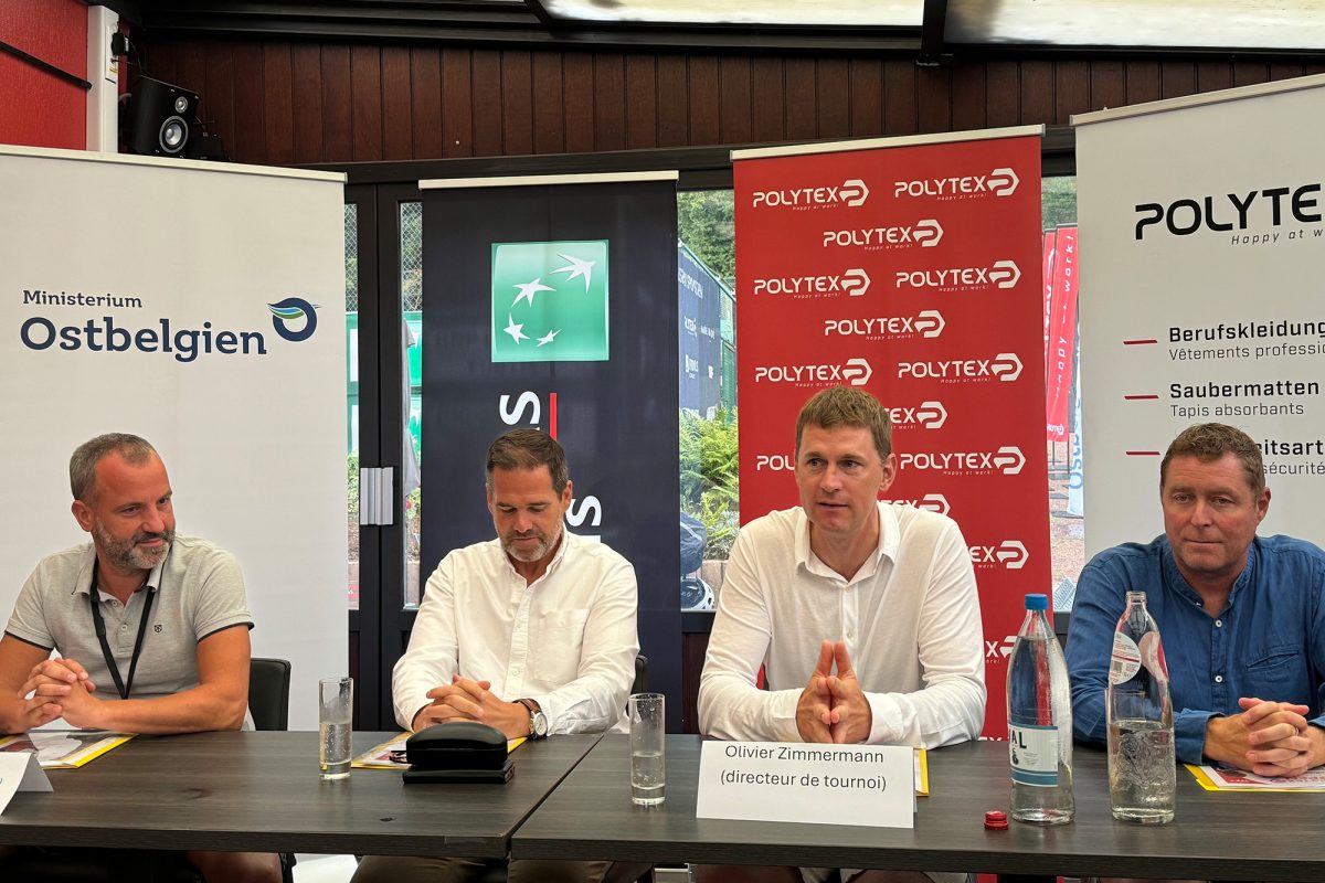 Pressekonferenz zum ITF-Tennisturnier in Eupen