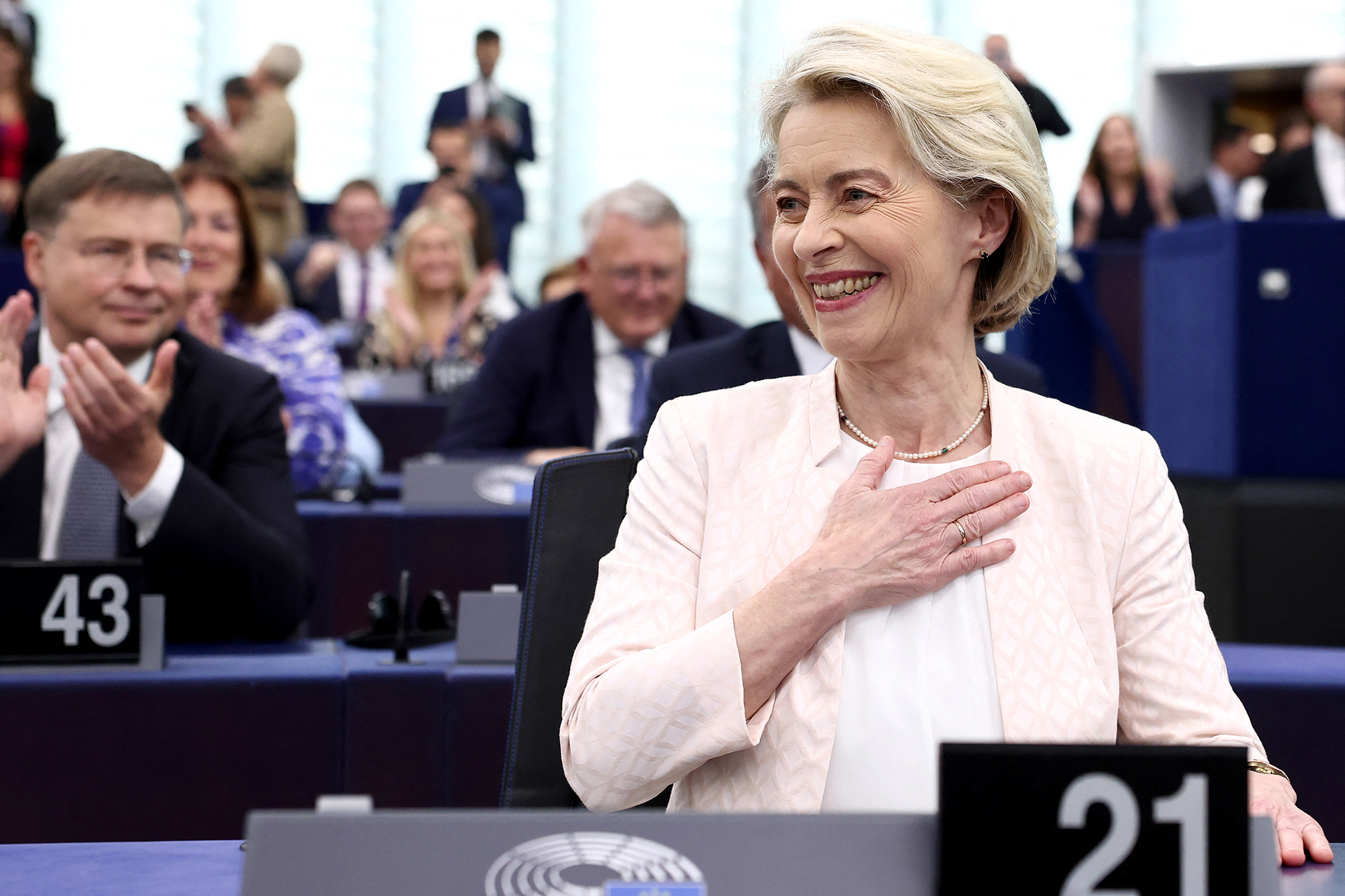 Ursula von der Leyen ist als Präsidentin der EU-Kommission wiedergewählt worden