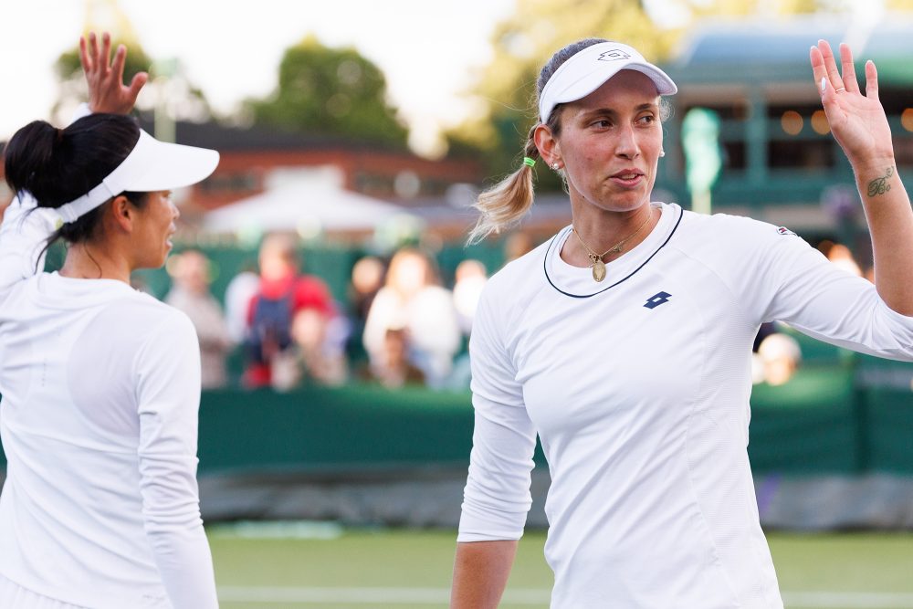 Su-Wei Hsieh und Elise Mertens bei Wimbledon