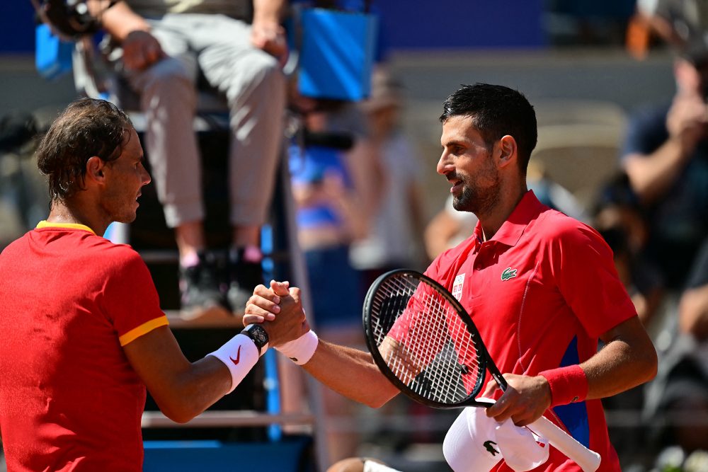 Rafael Nadal und Novak Djokovic bei Olympia in Paris