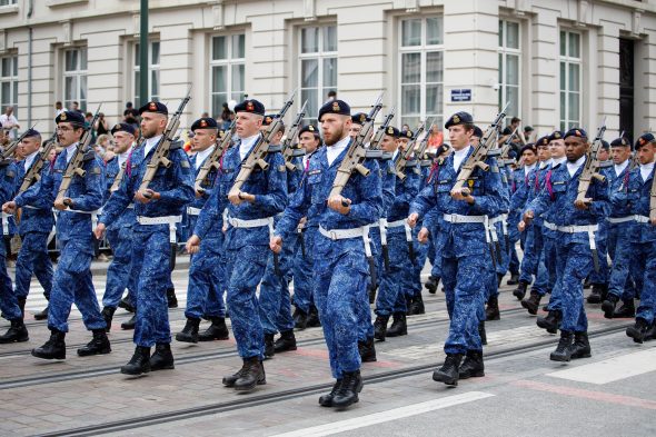 Militärparade zum Nationalfeiertag 2024 in Brüssel