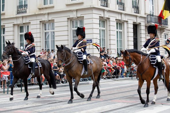 Militärparade zum Nationalfeiertag 2024 in Brüssel