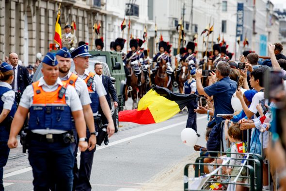 Militärparade zum Nationalfeiertag 2024 in Brüssel