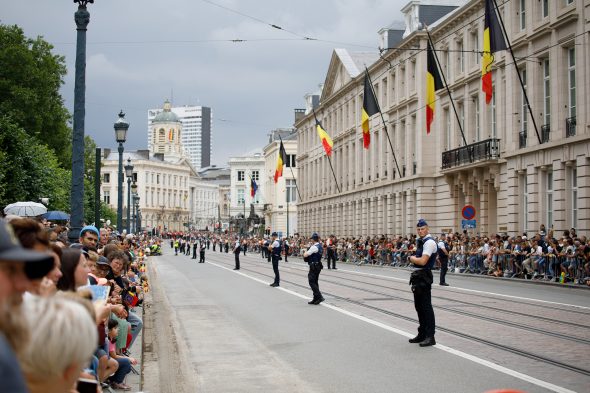 Militärparade zum Nationalfeiertag 2024 in Brüssel