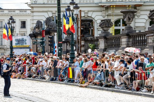 Militärparade zum Nationalfeiertag 2024 in Brüssel