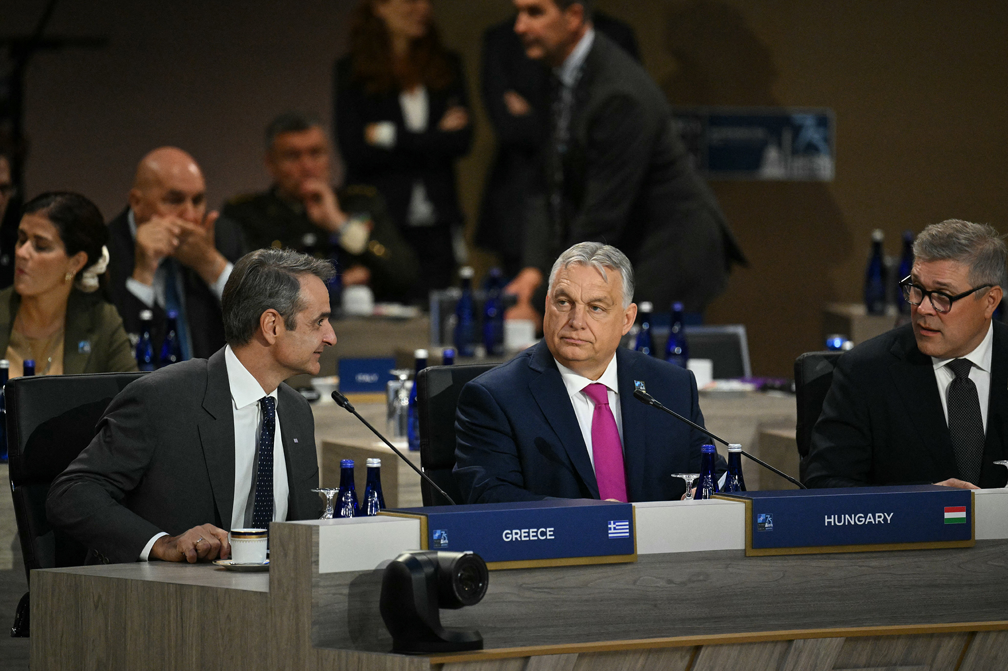 Viktor Orban beim Nato-Gipfel in Washington