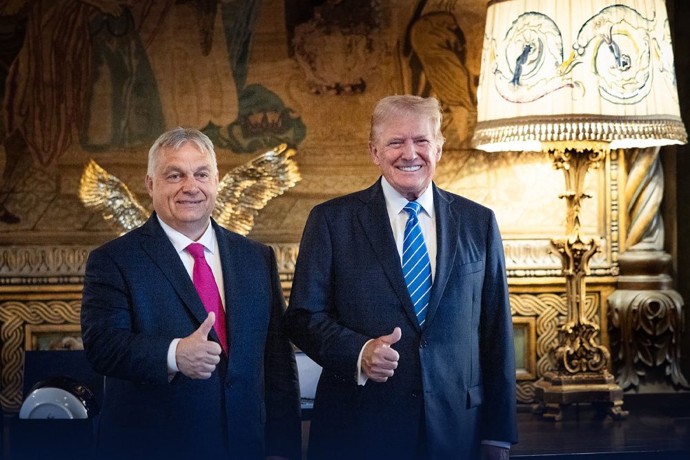 Der ungarische Regierungschef Orban hat auf X ein Foto von sich und Donald Trump gepostet