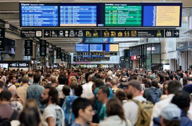 Chaos am Bahnhof Montparnasse in Paris