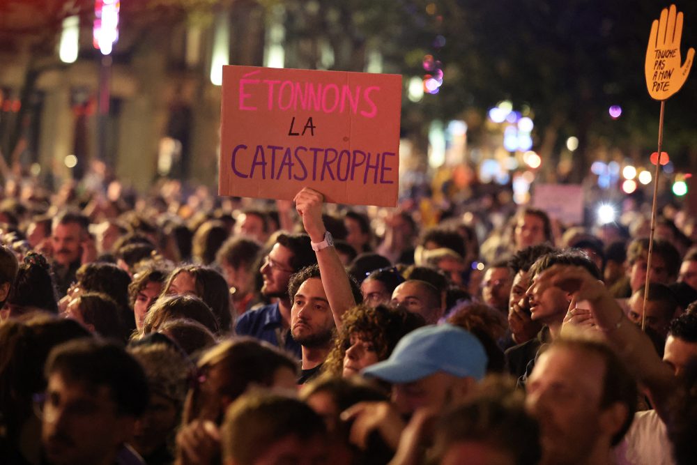 Protest gegen Rechts in Paris