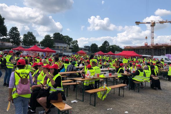 Streik der Aachener Süßwarenindustrie