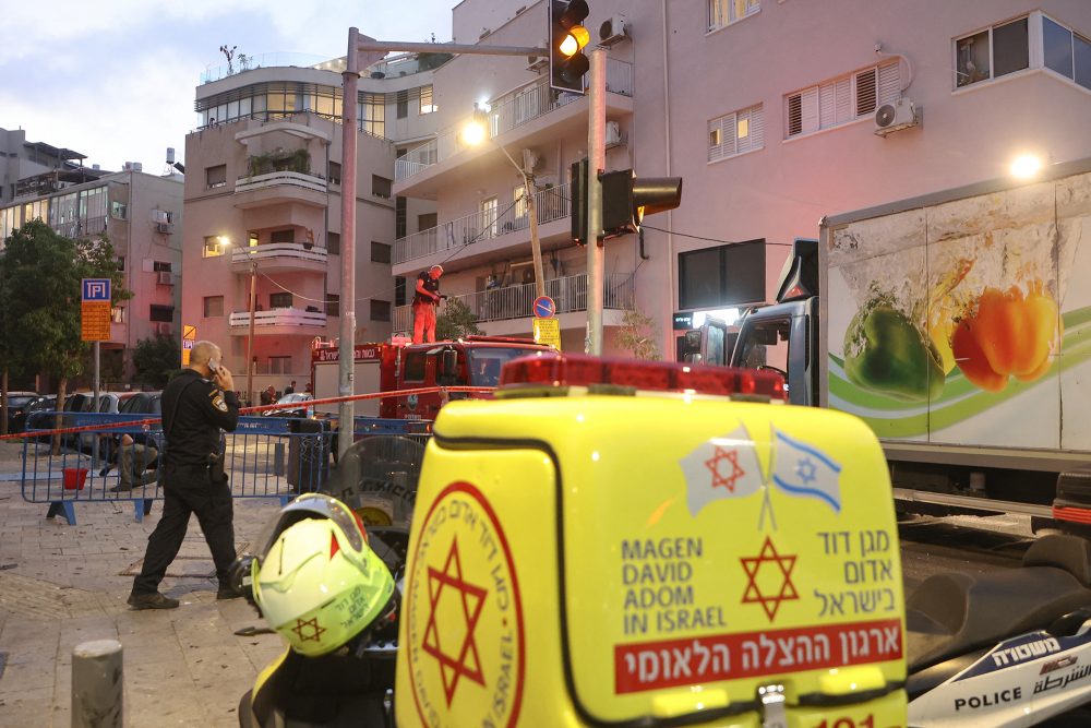 Tel Aviv nach der Explosion am Freitag