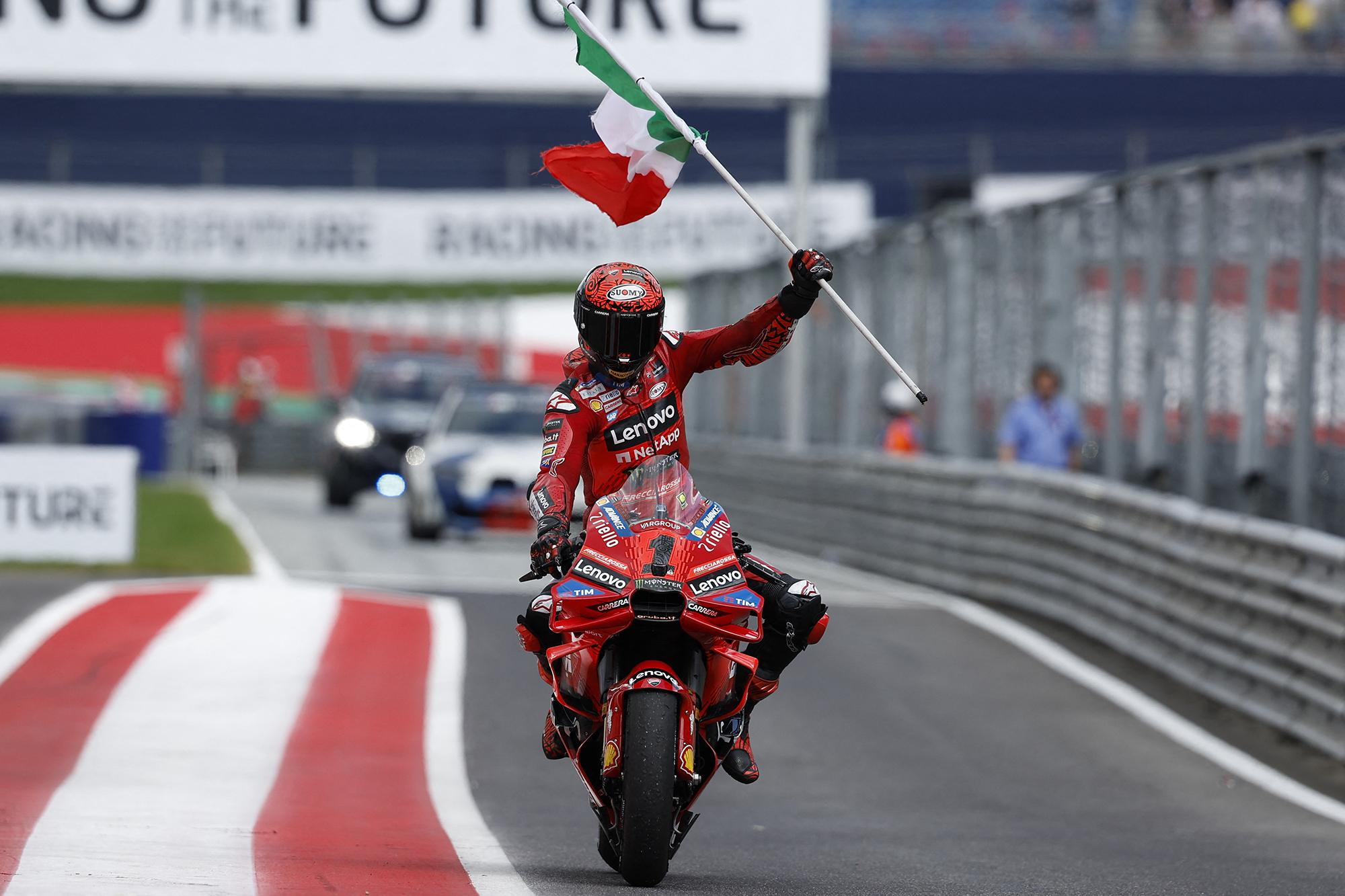 Francesco Bagnaia gewinnt auch das Hauptrennen in Spielberg