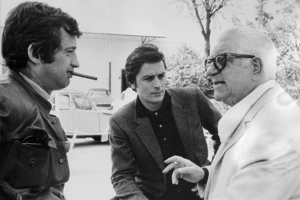 Jean-Paul Belmondo, Alain Delon und Jean Gabin