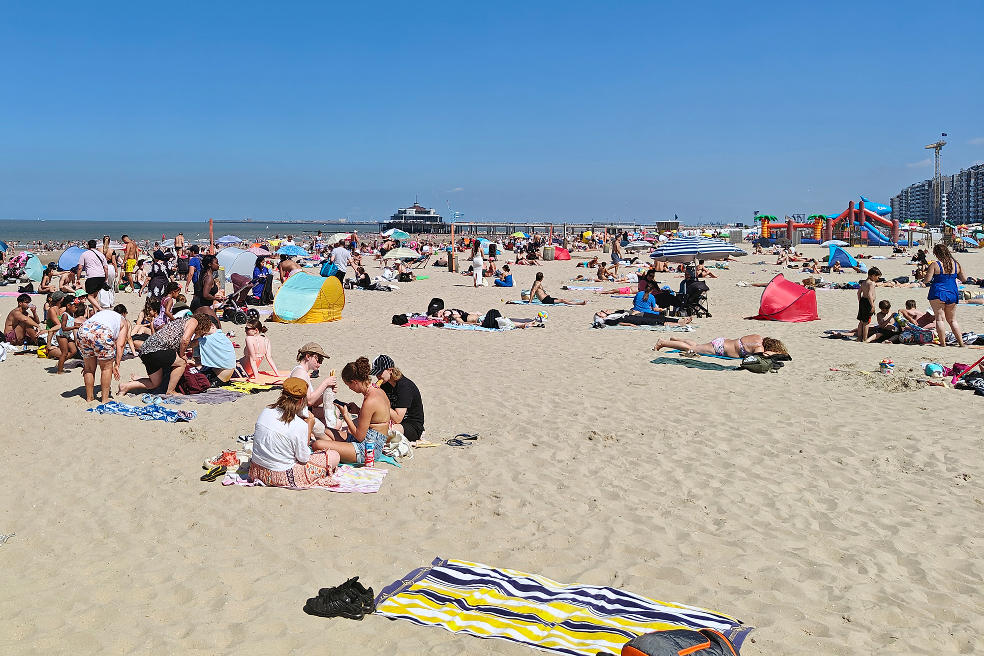 Touristen in Blankenberge