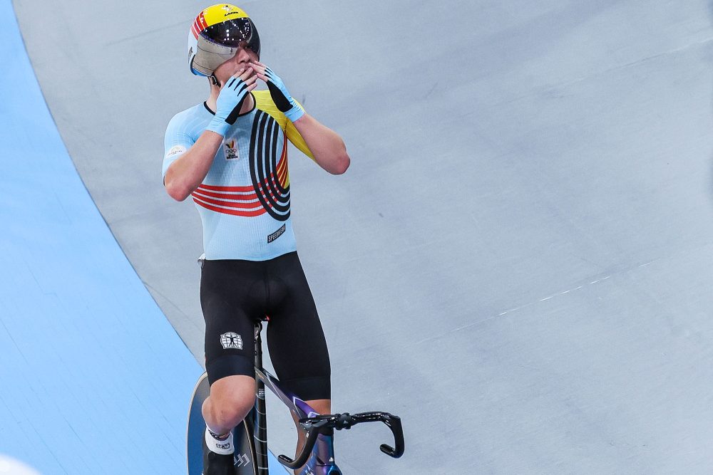 Überraschungs-Medaille: Fabio Van den Bossche mit Bronze im Omnium