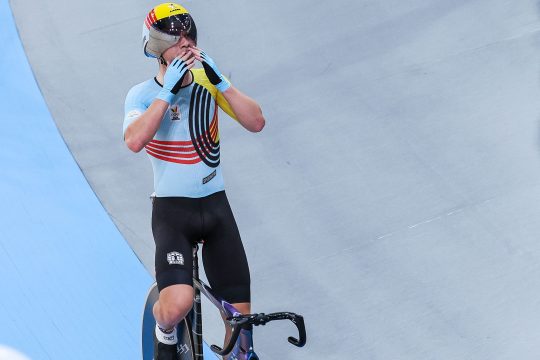 Überraschungs-Medaille: Fabio Van den Bossche mit Bronze im Omnium