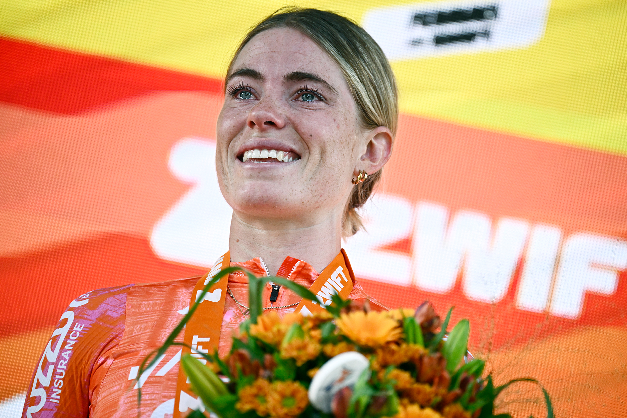 Demi Vollering gewinnt die dritte Etappe der Tour de France Femmes in Rotterdam